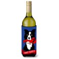 thumbnail image 1 of ""Caroline'S Treasures Vha3011Literk Botella De Vino Ahoy Matey Border Collie Náutico Koozie Hugger 750 Ml Multicolor"", 1 of 1