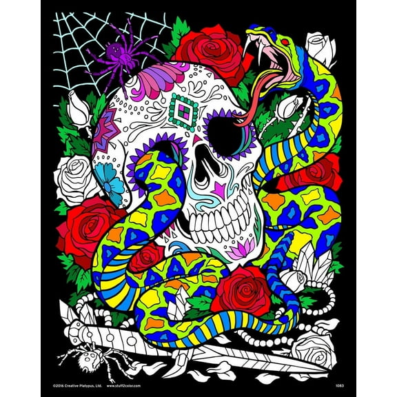 Snake Eyes - 16x20 Fuzzy Coloring Poster