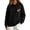Black, variant on Kaondbfi Womens Football Embroidered Hoodie Casual Hooded Sweatshirt Long Sleeve Pullover Tops for Football Fans Fall Essentials Clothes