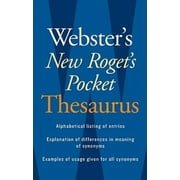 Webster's New Roget's Pocket Thesaurus, Pre-Owned (Paperback)
