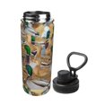 thumbnail image 2 of Honeii Mallard Ducks Print 18OZ Sports Insulated Kettle,Double-Walled Stainless Steel Water Bottle with Leak-Proof Lid, Perfect for Outdoor, Sports, and Travel, 2 of 7