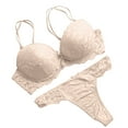 thumbnail image 2 of Lilgiuy Trendy Women Charming Lace Underwear Pajamas Embroidered Ladies Steel Rings Intimates Set Gifts for Your Sister or Friends, 2 of 5