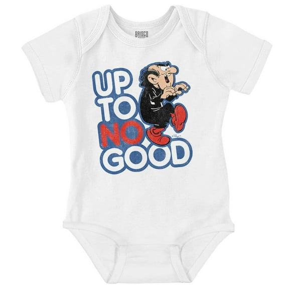 Gargamel Up to No Good Smurfs Villain Romper Boys or Girls Infant Baby Brisco Brands 18M