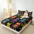 thumbnail image 4 of Manfei Funny Retro Robot Full Size Sheets,Intelligent Machine Mechanical Bed Sheets,Modern Cartoon Sheet Sets For Boys Kids,Super Cozy Room Decor,4pcs, 4 of 7