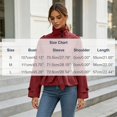 thumbnail image 3 of uublik Women's Trench Coat Red Long Sleeve Classic Overcoat Open Front Cardigan Jacket, 3 of 5