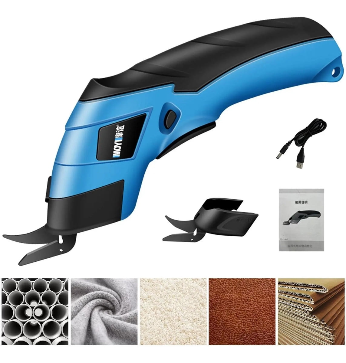 Cordless Electric Scissors for Cutting Fabric, Cardboard