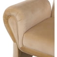 thumbnail image 4 of Meridian Furniture Fleurette Camel Velvet Accent Chair, 4 of 8