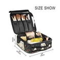 thumbnail image 3 of FORMRS Travel Makeup Bag Large Capacity Train Case Cosmetic Organizer with Adjustable Dividers, Happy Ghost, 3 of 8