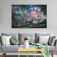 thumbnail image 5 of Tangled Princess Flynn Are on A Boat Watching The Lanterns Float Into The Sky Picture Print Wall Art Poster Painting Canvas Posters Artworks Gift Room Aesthetic 16x24inch(40x60cm), 5 of 6