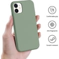 thumbnail image 5 of Upgraded Slim iPhone 11 Phone Case, Premium Silicone iPhone 11 Case with Full Body Shockproof Protection Cover, Anti-Scratch Soft Microfiber Lining, Comfortable Grip, 6.1 inch, Chalk Green, 5 of 16