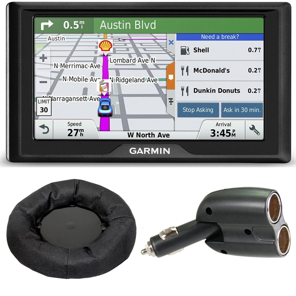 Garmin Drive 60LM GPS Navigator (US) 010015330C Dash Mount + Car
