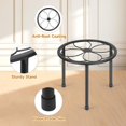 thumbnail image 4 of Soporte para plantas Amaoot Metal para interior y exterior, paquete de 5 unidades, color negro, 4 of 6