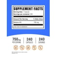 thumbnail image 2 of BulkSupplements Betaine HCl Capsules - 750mg per Serving (240 Capsules - 240 Servings), 2 of 6