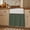 Army Green, variant on Pure Mint Green Cabinet Curtains 35"W x 35"L, Modern Solid Color Minimalist Art Sink Skirt for Bathroom Vanity Kitchen Self Adhesive, Dust-Proof Privacy Curtain for Shelves Closet Laundry Room Pantry
