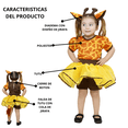 thumbnail image 3 of Disfraz Primavera Jirafa Amarilla con Café Tutú Infantil Niña Talla 8 a 10 años, 3 of 6