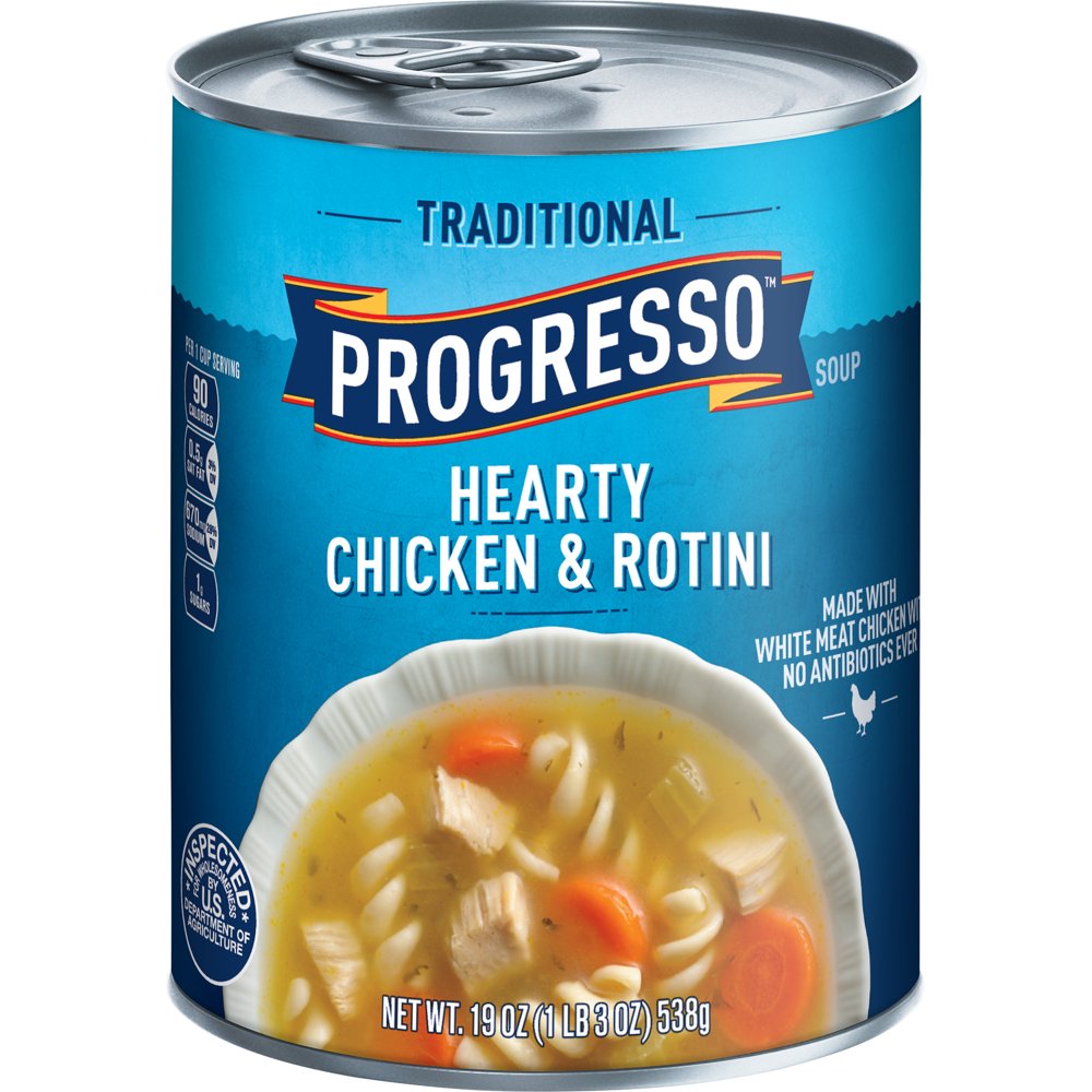 Progresso Traditional Hearty Chicken and Rotini Soup, 19 oz Walmart