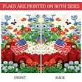 thumbnail image 3 of Patriotic Red Truck Celebrate The USA Double Sided America Floral Daisy Garden Flag Outdoor Yard Flag 12" x 18", 3 of 6