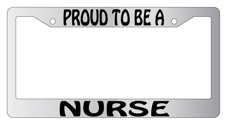 Chrome License Plate Frame Proud To Be An Air Traffic Controller Auto Accessory