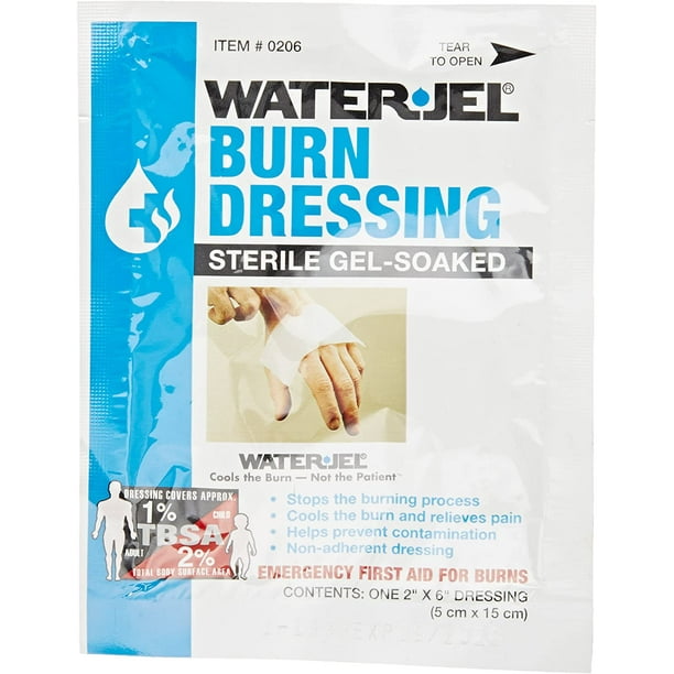 WaterJel Burn Dressing Burn Dressing Sterile GelSoaked ,First Aid , 2