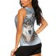 thumbnail image 3 of Fotbe Majestic Snowy Wolf Blusas Sin Mangas para Mujer – Estilo Casual, Corte Suelto, Slim-Fit, Cuello Redondo Deportivo, Tops de Verano para Gimnasio y Yoga-Small, 3 of 7