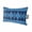 Blue, Navy Blue, Royal Blue, Midnight Blue, variant on Indigo Blue Boho Southwestern Outdoor Pillows for Chaise Lounge Chair Waterproof Lumbar Pillows with Insert&Strap Beach Headrest Pillow Vintage Ethnic Tribes Zigzag Tile Pool Pillow 11"x16"