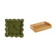 thumbnail image 1 of Reloj de pared cuadrado silencioso con cesta de frutas tejida, decoración, regalo, adorno colgante preciso para baño, cocina, estudio, plato de pan, a, 1 of 8