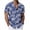 Blue, variant on Men's Big&Tall Hawaiian Shirt Tropical Printed Button Down Shirt Short Sleeve Loose Fit Vacation Beach Shirt for Holiday,S,Beige