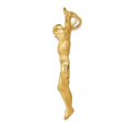 thumbnail image 7 of 14k Yellow Gold Solid Corpus Chain Slide Charm Pendant, 7 of 7