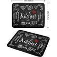 thumbnail image 2 of Black Coffee Bar Dish Drying Mats for Kitchen Counter 18x24 Inch, Kitchen Drying Mat, Kitchen Coffee Bar Dishes Pad Dish Drainer Rack Mats Absorbent Fast Dry Kitchen Accessories, 2 of 6