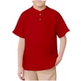 thumbnail image 3 of Kukoosong Baby Boys' Girls' Summer Polos Toddler Crew Neck Short Sleeve Pullover Tops Baby Girl Clothes Solid Color T-Shirts for 9 Years, 3 of 7