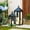 Black-New, variant on Nuptio Tall Black Lanterns Decorative Indoor for Pillar Candle Holder , Indoor Outdoor Lanterns for Porch & Patio ,17" & 23" Set of 2 ,No Glass M+L (New)