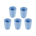 thumbnail image 2 of KQJQS Plastic Cups Reusable, Cup Set Of 5 Multicolor Straw Cups For Kitchen, Office, Travel, Drinking Cups & Stackable Drinking Glasses, Plastic Tumblers, 2 of 8