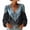 Black #006, variant on Womens Boho Denim Patchwork Peasant Blouse Leopard Print Western Tops, L