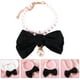 thumbnail image 5 of Elegante collar de perlas para mascotas, con lazo decorativo, delicado collar de cadena de perlas para mascotas, 5 of 6