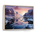 thumbnail image 2 of Designart "Antarctic Dream Antartica II" Winter Landscape Floater Framed Wall Decor, 2 of 7