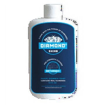 Diamond Shine Professional Bathroom Cleaner - Hard Water, Lime, Calcium, Rust Remover - Shower Door, Glass, Chrome, Sinks, Faucets, Tub, and Toilet, 10oz