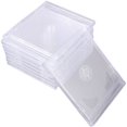 thumbnail image 1 of 9 estuches dobles para CD y DVD, de acrílico, transparentes., 1 of 6