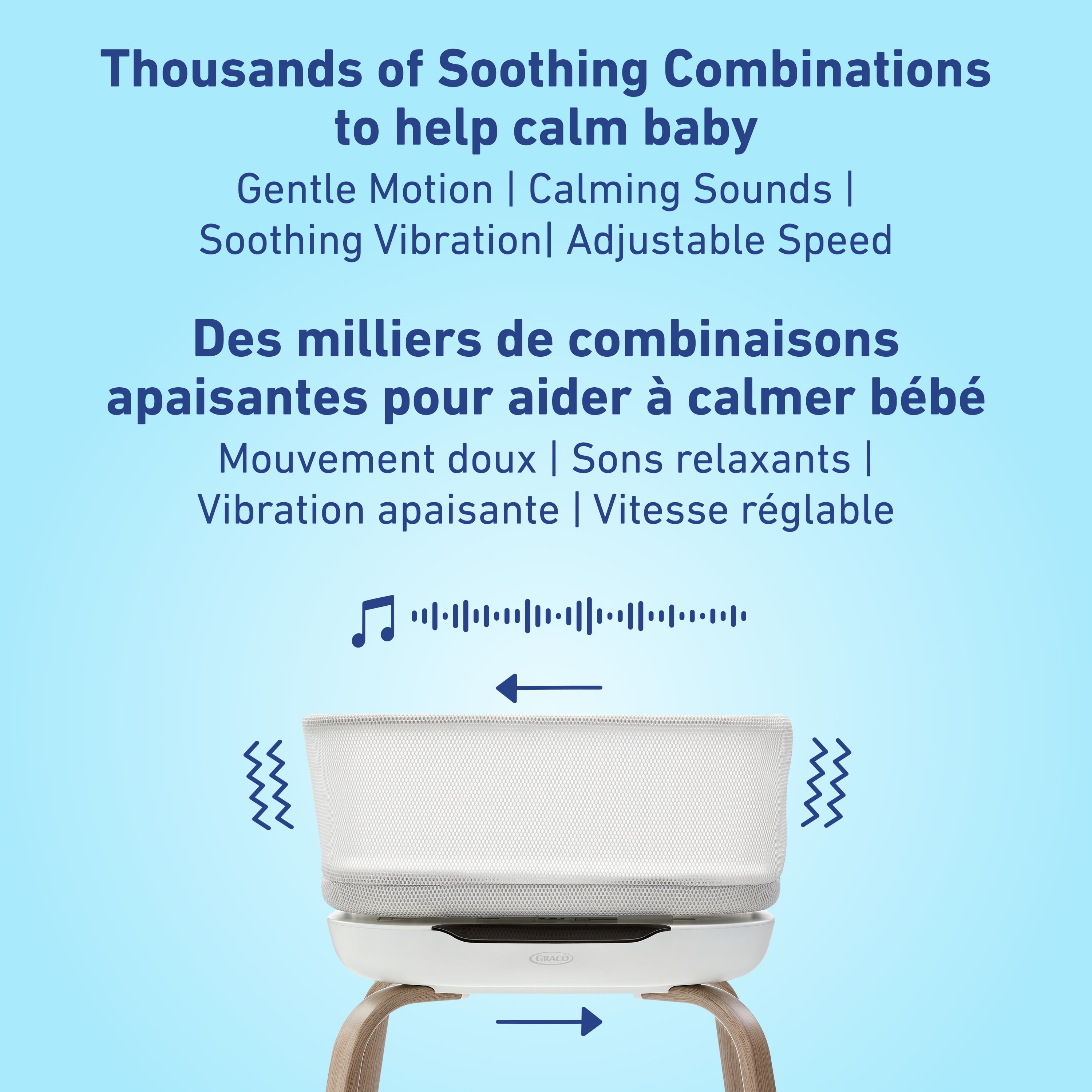 Graco SmartSense Soothing Bassinet, Luna