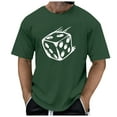 thumbnail image 3 of JDEFEG Mens Shirts Tops Simple Bone Dice Casual Dress up Funny Mens T Shirt Absorbent Wicking Mens Sweats Work Shirts Ag Size Xl, 3 of 6
