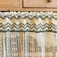 thumbnail image 3 of Cortinas cortas para ventanas de cocina, cortinas de red, cortinas de encaje, cortinas de media ventana para bistró, cortinas con cenefa de macramé para decoración de casas de campo, 3 of 6