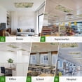 thumbnail image 6 of Green Plants Magnetic Fluorescent Light Covers for Ceiling Lights 2x4Ft,Vintage Plant Flowers Garden Leaf Motifs Office Classroom Kitchen Drop Ceiling Light Covers Lighting Filters Shade Panel 3Packs, 6 of 9