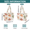 thumbnail image 4 of FORMRS Tote Bag for Women Quilted Large Capacity Travel Work Carry On Shoulder Handbag, Brown Autumn Leaves, 4 of 7