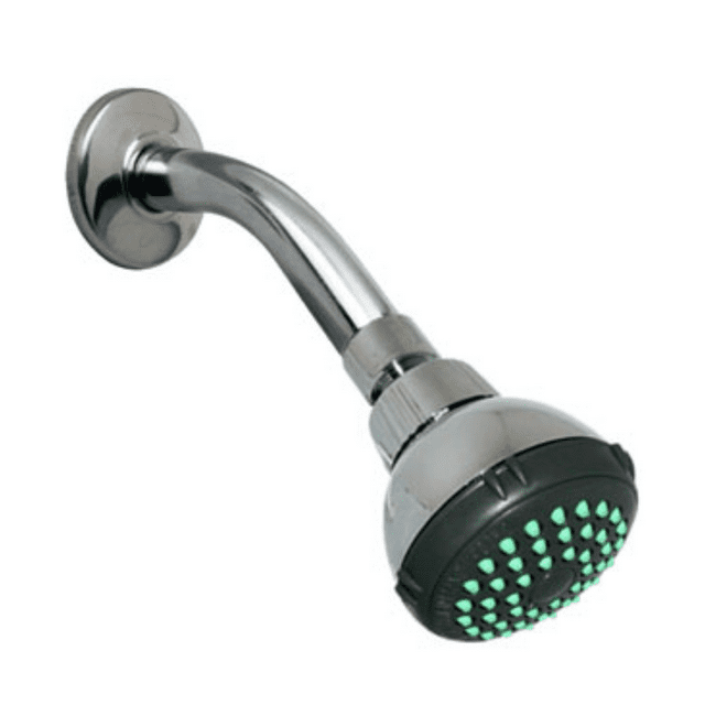Regadera de Plástico Plateado RUGO Modelo 44CCE