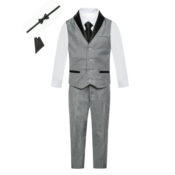 MAGEN KIDS BOYS FORMAL TUXEDO VEST SET