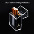 thumbnail image 5 of Caja De Cigarrillos Transparente Espesar Material Acrílico Contenedor De Cigarrillos Diseño De Concha Porta Cigarrillos Compacto Caja De Almacenamiento De Cigarrillos De Moda Para Fumar sonducket TO004961-00, 5 of 5