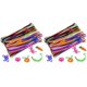 thumbnail image 1 of 400 Piezas Limpiadores de Pipas de Colores Aleatorios Tallo de Chenilla 6 mm x 12 Pulgadas para Decoraciones de Manualidades de Bricolaje, 1 of 5