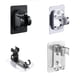 thumbnail image 4 of Yuarrent Soportes Ducha Metal Soporte firme fijo Potencia de succión ajustable Sin soporte de perforación Reemplazo Baño Hogar Juegos de accesorios de baño astilla de aluminio Yuarrent HA078044-04, 4 of 6