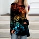 thumbnail image 2 of Blusa de manga larga con cuello redondo para mujer Pompotops  gfhjh19595, 2 of 5