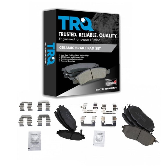 TRQ Front & Rear Ceramic Disc Brake Pad Kit for Subaru Legacy WRX New BFA20333