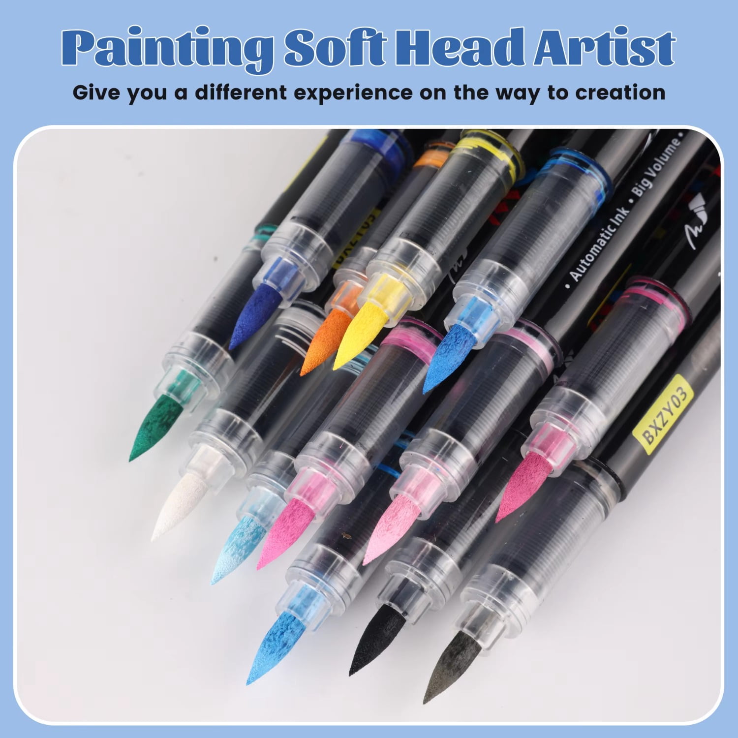 12-60 Colors Direct Liquid Acrylic Paint Marker Sets Professional Drawing Soft Brush Tip Pens Art Supplies Back To Art studio